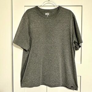 REI Co-op Men's Charcoal Heather Short Sleeve T-Shirt •XLarge